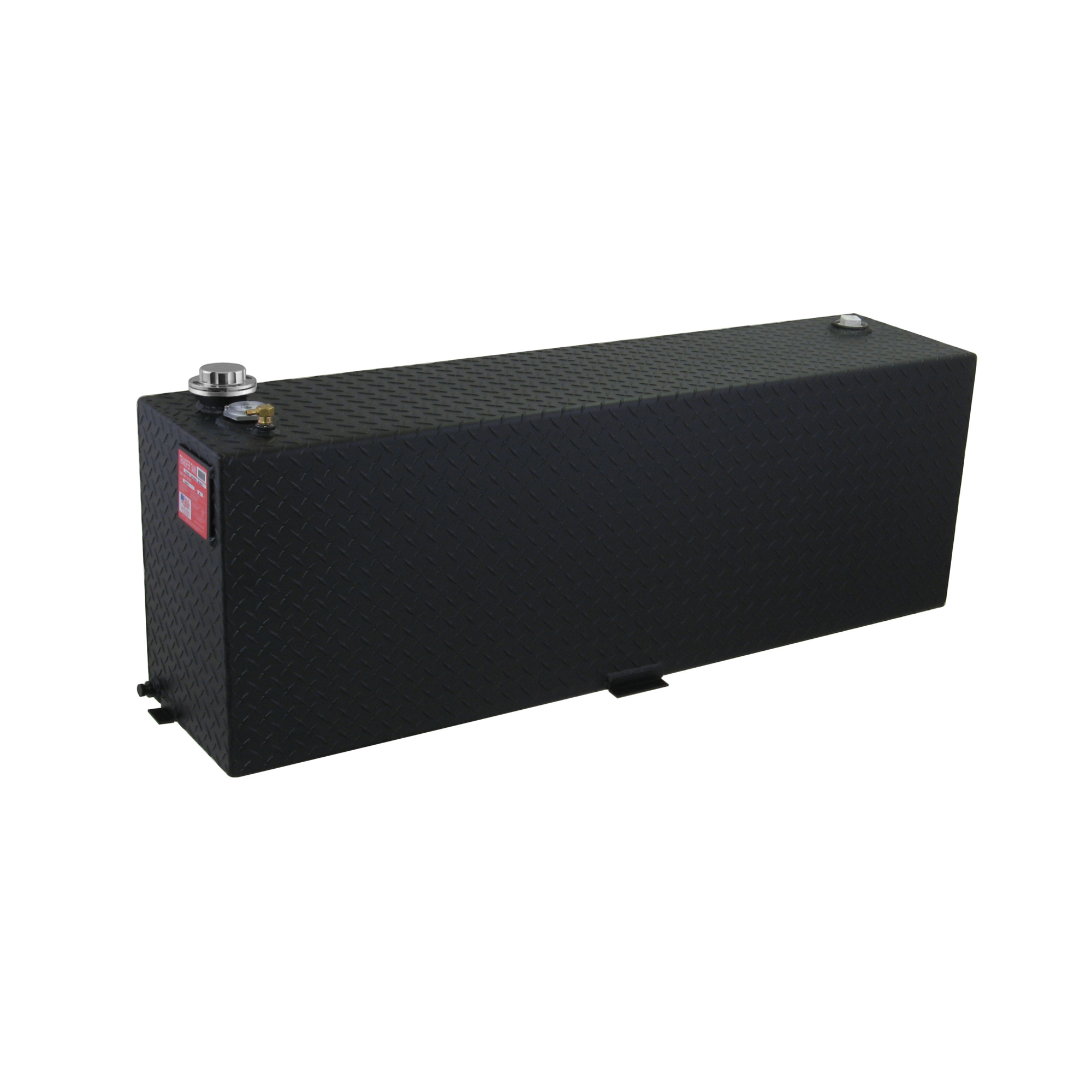 RDS Aluminum Transfer Fuel Tank, 60-Gallon, Vertical Rectangular, Black, Diamond Plate, Model# 71212PC